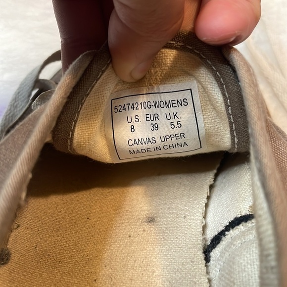 Levi’s Strauss Co. Woman’s Grey Low Top‎ Tennis Shoes Size 8 - Picture 6 of 6